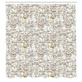 thumbnail image 2 of Ambesonne Kitten Shower Curtain, Funny Cat Family Doodle, 69"Wx70"L, Multicolor, 2 of 4