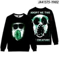 thumbnail image 1 of Jersey de cuello redondo con estampado 3D de puertas Roblox para adultos y niños, Jersey holgado informal de dibujos animados, figura de Escape de la puerta, 1 of 4