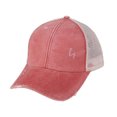 thumbnail image 5 of CUIYUAN Summer Outdoor Unisex Baseball Cap Sun Hat Mesh Patchwork Comfy Soft Vintage Washed Trucker Baseball Cap for Women Men Unstructured Dad Hat Snapback Camouflage, 5 of 6