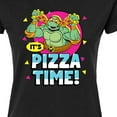 thumbnail image 3 of Teenage Mutant Ninja Turtles - Pizza Time - Juniors Fitted Graphic T-Shirt, 3 of 5