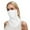 White, variant on BYHONG Sun Protective Scarf with Ear Loops UPF 50+ Full Face Cover Lightweight Breathable for Driving Summer Outdoor Use Grey One Size