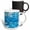 Multicolor, variant on 3drose, Abstract Reflection on Water Ripples, 11oz Magic Transforming Mug