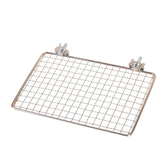 Stainless Steel Bird Perch Platform for Parrots Resting and Playing Bird Cage Accessories for Parakeets and Cockatoos