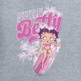 thumbnail image 5 of Wild Bobby Shore Surfer Betty Boop Betty Boop Womens Long Sleeve T-Shirt, Heather Grey, X-Large, 5 of 5