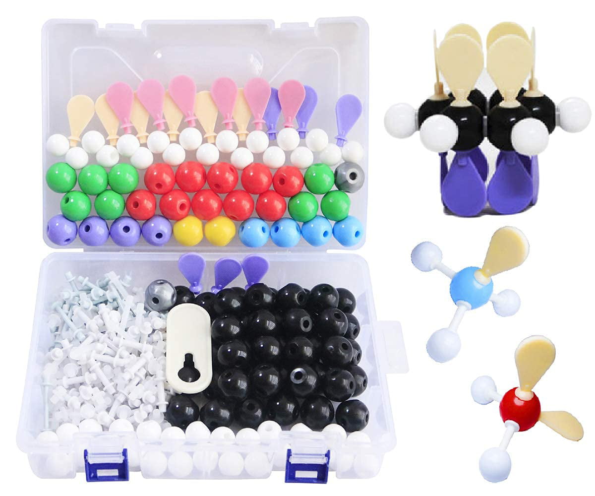 Linktor Chemistry Molecular Model Kit Motivate Enthusiasm for Learning and Raising Space Imagination 189 Pieces Student or Teacher Set for Organic and Inorganic Chemistry Learning 