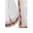 thumbnail image 2 of CRAFTSTRIBE Gorgette Saree Embroidered Sequence Work Sari Unstitched Blouse, 2 of 3