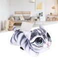 thumbnail image 1 of 3D Cat Dog Shaped Car Cartoon Tissue Box Holder, Soft Fabric, Durable, Multipurpose, Hanging Design, 1 of 7