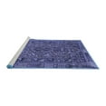 thumbnail image 2 of Ahgly Company Machine Washable Indoor Square Persian Blue Traditional Area Rugs, 6' Square, 2 of 4