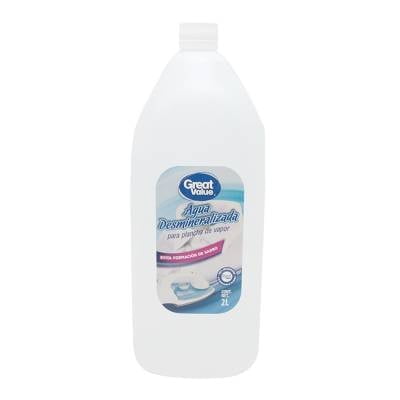 Agua desmineralizada Great Value para plancha de vapor 2 l