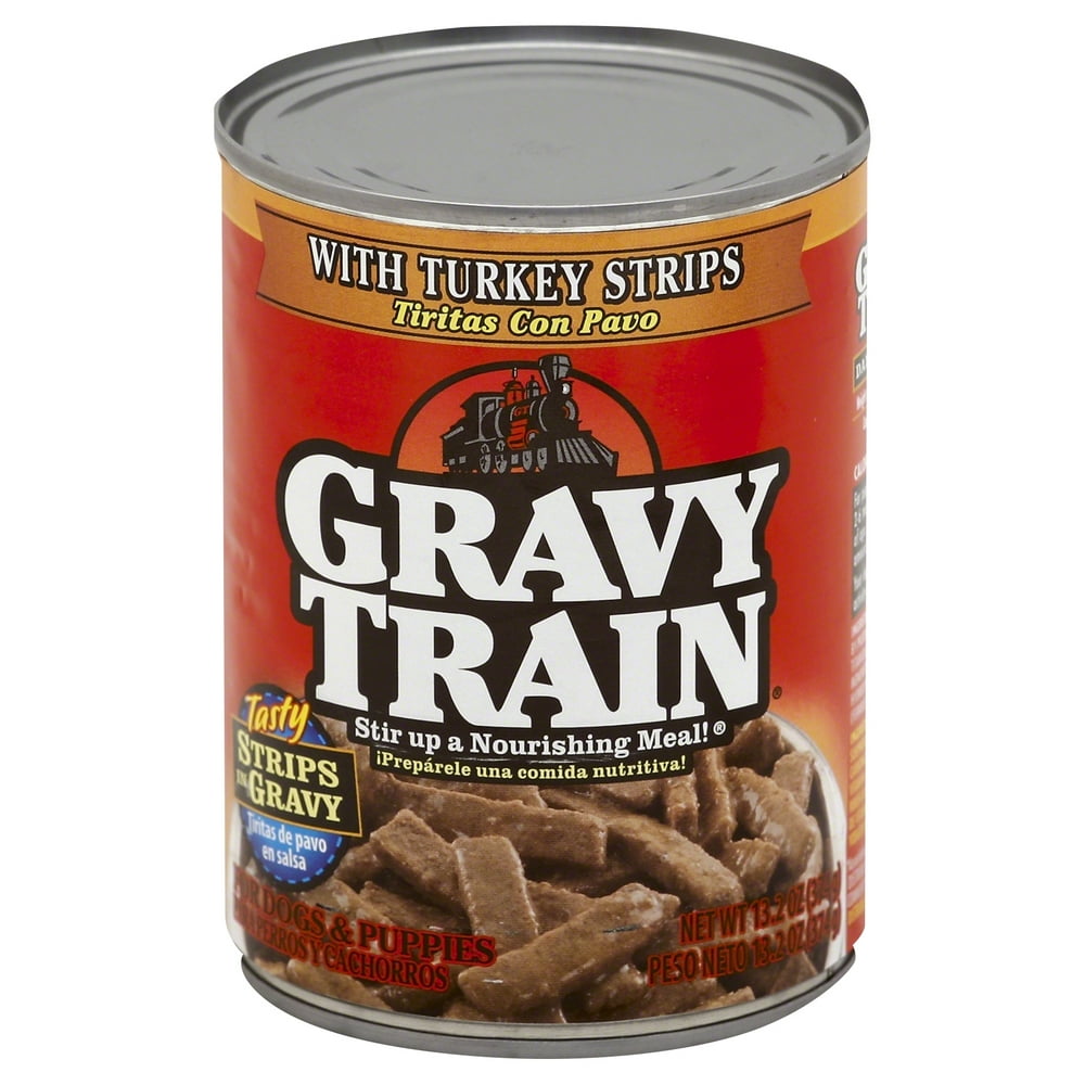 Gravy Train Strips In Gravy With Turkey Wet Dog Food, 13.2 Oz. Can