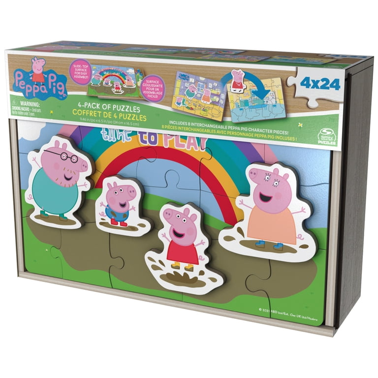 Trefl Peppa Pig 3-in-1 Jigsaw Puzzle Set - Happy Day Puzzles For Kids 4+ And Adults, 3 Separate Puzzles