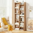 thumbnail image 4 of Gymax 11-Tier Bookcase w/Anti-Tipping Kits Wood Display Shelf Tree-Shaped Bookshelf Natural, 4 of 10