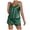 Green, variant on Pajama Sets for Women 2 Piece Solid Outfits V Neck Lace Patchwork Camisole Open Back Lace Trim Shorts Sleepwear Lounge Pjs Outfits