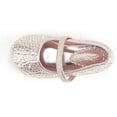 thumbnail image 4 of Dream Pairs Kids Girls Rhinestones Ballet Flat Shoes Toddler Fashion Dress Shoes MUY-SHINE-INFANT PINK/SUEDE Size 8 Toddler, 4 of 5