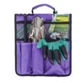 thumbnail image 3 of Hanging bag on side garden seat, purple, 3 of 5
