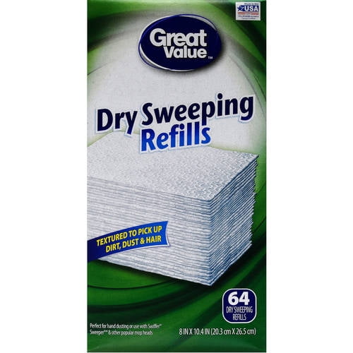 Clean All Dust And Mop Dry Cloth Refill Disposable Unscented 24 Count 