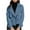 Navy, variant on Pitauce Womens Long Sleeve Cropped Trench Coat Double-Breasted Lapel Collar V-Neck Short Suit Jacket Casual Fall Outwear with Pockets