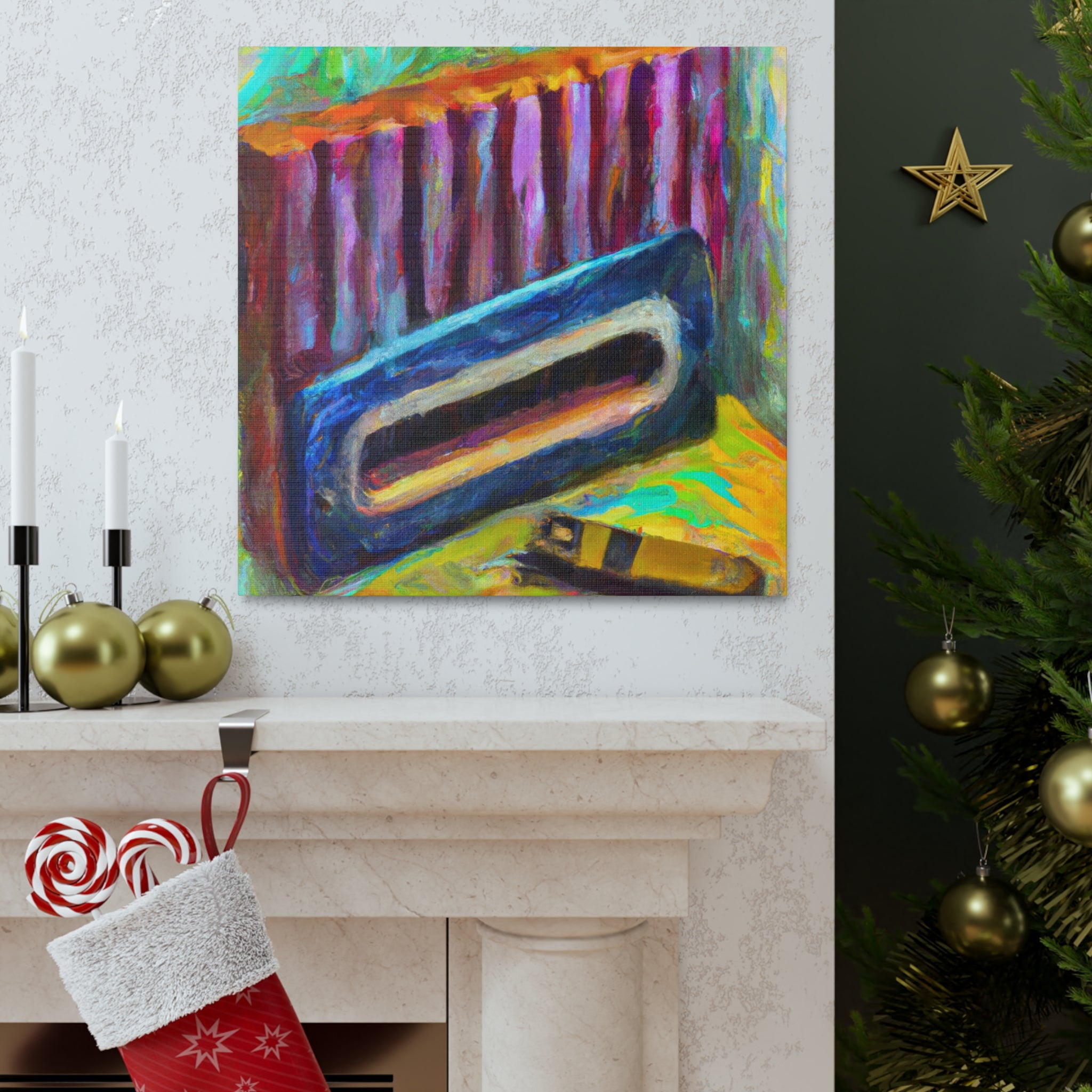 "Harmonica in Fauvism" - Canvas