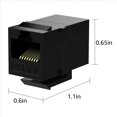 thumbnail image 2 of Acoplador de 75 Piezas Rj45 Gatos Trapezoidales Cat6 Acoplador en LíNea Hembra una Hembra Acoplador de InsercióN, 2 of 7