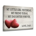thumbnail image 2 of "MY DAUGHTER FOREVER - LOVE, DAD" Canvas Poster Bedroom Decor Sports Landscape Office Room Decor Gift,Frame-style,24x36inch(60x90cm), 2 of 8