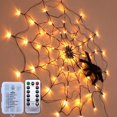 thumbnail image 2 of Led Halloween Black Spider Web Light 100 Led Luces De Red Naranja Impermeables Con Black Spider Para House Yard Garden Decoración Interior Y Exterior Yuarrent HA037421-00, 2 of 6