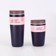 thumbnail image 2 of 12/20 oz Stainless Steel Vacuum Insulated Coffee Mug with Handle - Leak-proof Portable Travel Mug, Suitable for Car, Office, Home, Camping - Pink, White, Brown, and Blue Designs, Modern Beverage Cup, 2 of 30