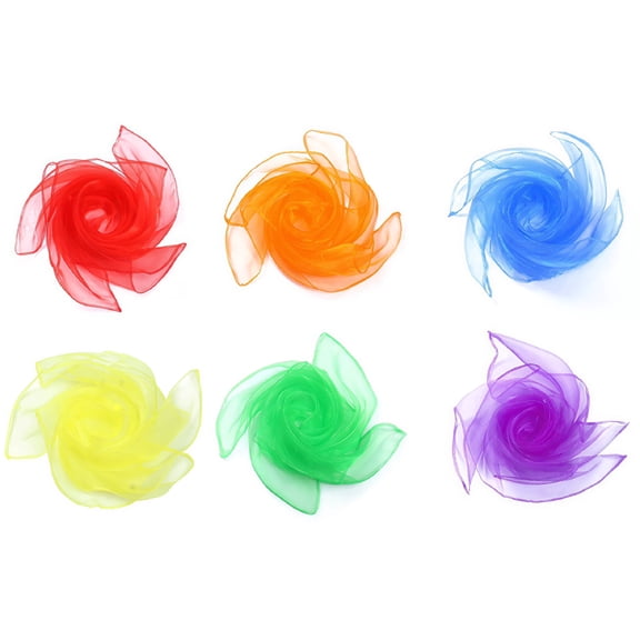 TELOLY Play Silks Square Juggling Scarf Sensory Toys for Toddlers 1-3 Children'S Juggling Scarf Baby Toys 60cm