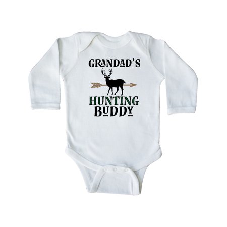 

Inktastic Bowhunter Grandad Hunting Buddy Gift Baby Boy Long Sleeve Bodysuit