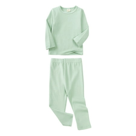 

EHQJNJ Girls Satin Pajamas Toddler Baby Boy and Girls Long Sleeve Shirt Tops Pajamas Pants Set Kids Toddler Sleepwear Outfits Children Pj s for Daily Matching Kids Christmas Pajamas Girls 12-24 Months