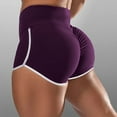 thumbnail image 2 of Jxximdong Shorts for Women Women Basic Slip Bike Shorts Compression Workout Leggings Yoga Shorts Capris Purple M Pants, 2 of 5
