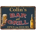 thumbnail image 1 of Colin's Green Bar and Grill Metal Sign 8 x 12 Matte Finish Metal 108120044187, 1 of 1