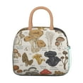 thumbnail image 2 of Waterproof Lunch Tote - Cottagecore Fungi Aesthetic, Leakproof & Easy to Clean Insulated Lunch Box, Stylish and Portable for Women, Students & Professionals (Botanical Mushroom), 2 of 5