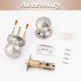 thumbnail image 4 of Probrico (Lot de 2 Boutons Ronds pour Porte de Passage (Collants Non Verrouillables), Boutons de Porte Sans Clé pour Porte Intérieure/extérieure, Boutons de Passage pour Couloir/garde-Robe, Satin Nic, 4 of 8