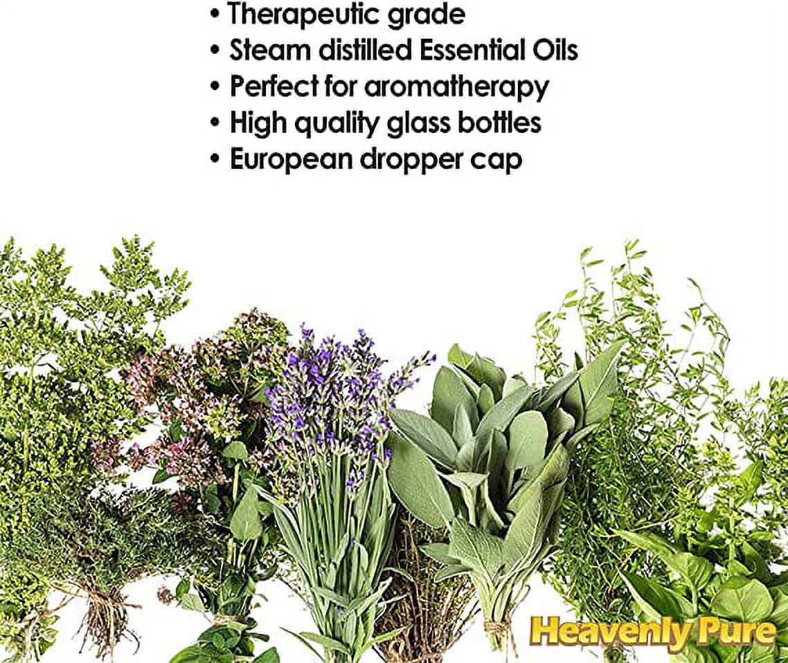 Heavenly Pure - Peppermint Essential Oil (Huge 16 oz) Therapeutic Grade for Diffuser, Aromatherapy, Repelent