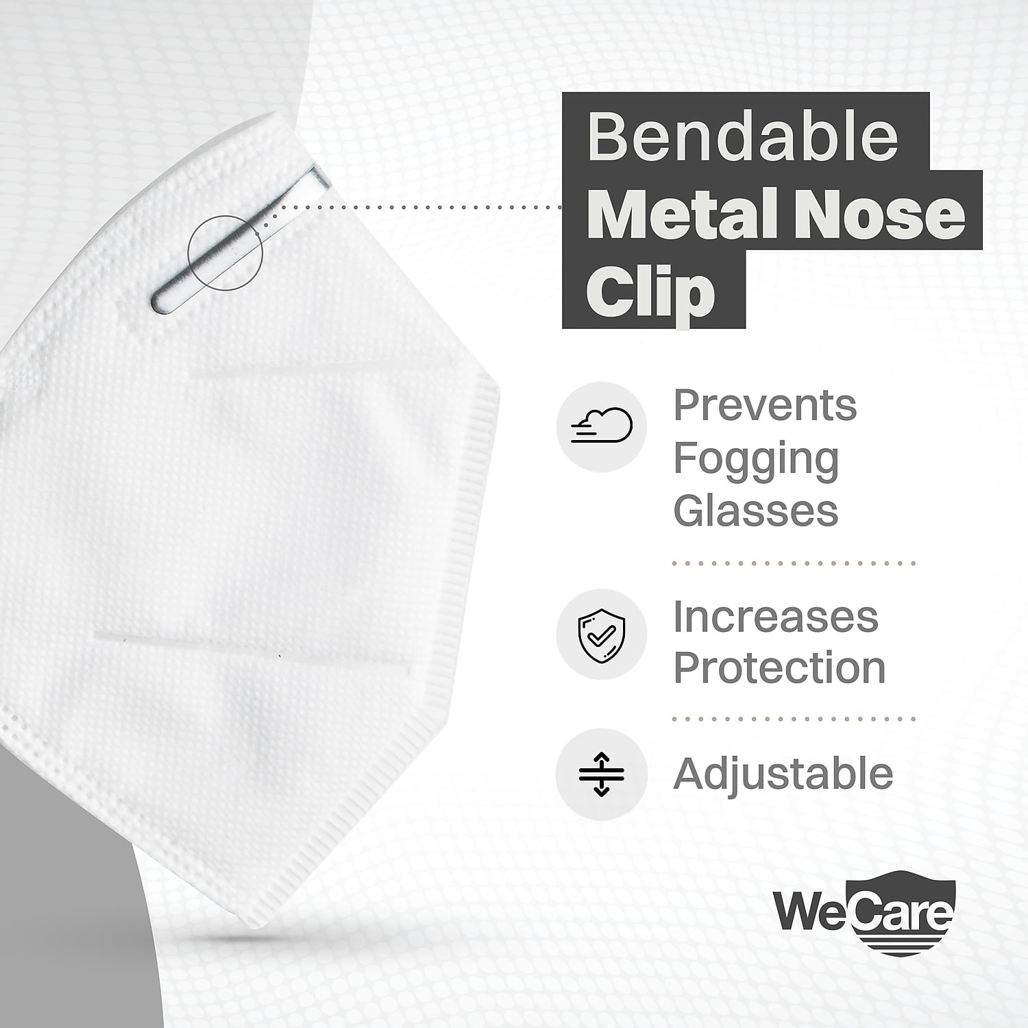 WeCare Disposable KN95 Face Mask Adult White 20 Masks/Box 50 Boxes/Pack (TBN202737) TBN202922