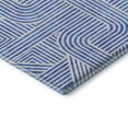 thumbnail image 6 of HomeRoots 672891 8 x 10 ft. Blue & Ivory Abstract Geometric Transitional Washable Machine Made Rectangle Area Rug with UV Protection, 6 of 7