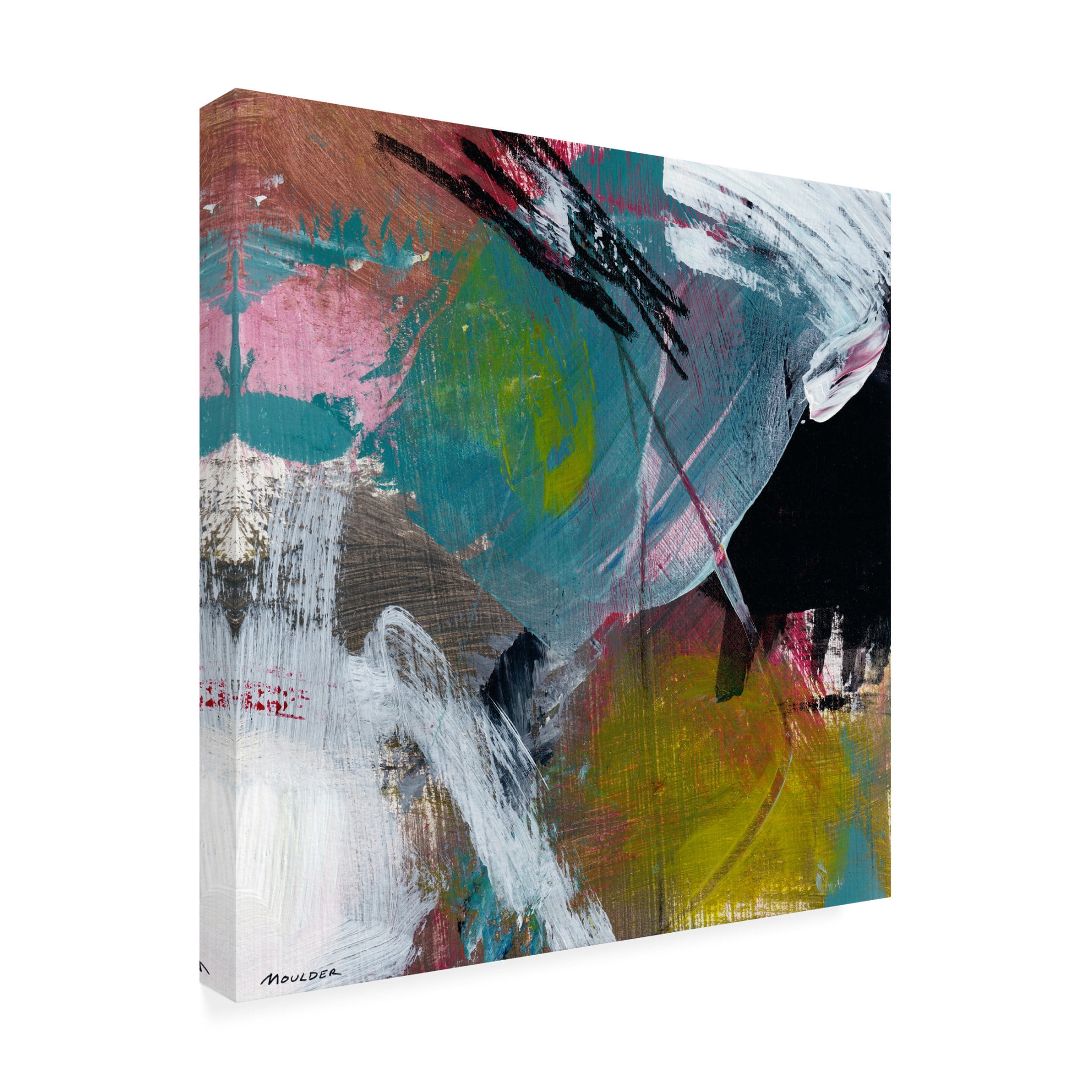 Canvas Wall Art - Kim Moulder 'Gaining Ground' Wall Art for Living Room, Bedroom, or Office Décor by Trademark Fine Art - 18 x 18 Inches