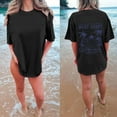 thumbnail image 2 of T Shirt for Women Oversized Summer Beach Hawaiian Graphic Short Sleeve Tees Trendy Casual Crew Neck Loose Fit Pullover Tops, 2 of 6