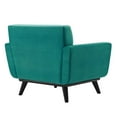 thumbnail image 4 of Modway Engage Channel Tufted Performance Velvet Armchair in Teal, 4 of 7