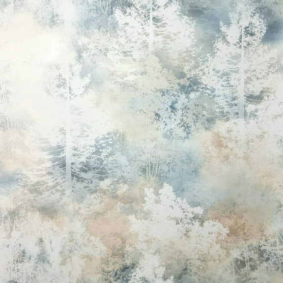 Fine Decor Willem Blue Tree Wallpaper