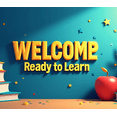 thumbnail image 4 of Welcome Ready to Learn Classroom Banner Educational Backdrop School Supplies Party Decorations Photography Props Classroom Decor, 4 of 4