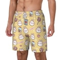thumbnail image 2 of Uemuo Rabbit And Candy Pattern Mens Swim Trunks Quick Dry Board Shorts with Mesh Lining, Stretch Beach Shorts Quick Dry No-Chafing Board Shorts-Large, 2 of 9