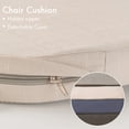 thumbnail image 4 of Beige Chair Cushion for Dining Chair,Indoor Outdoor Kitchen Chair Pad, Dining Seat Cushion,Set of 2, 4 of 9