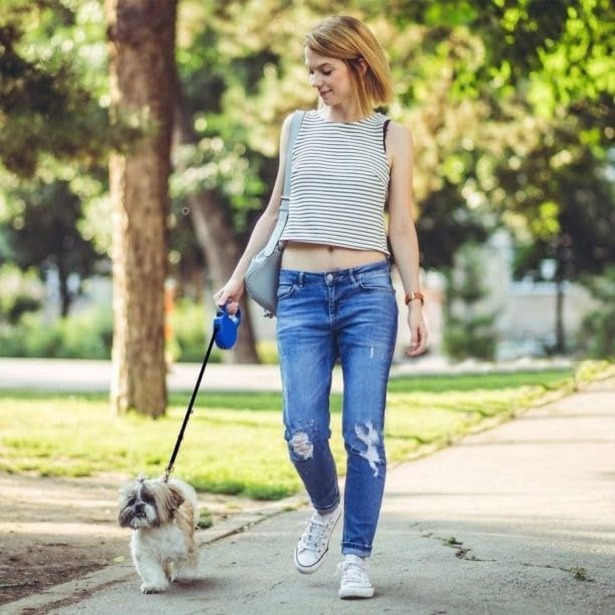 2 Pack Retractable Dog Pet Leash Heavy Duty Holds Up to 110 lbs. Long 26' Rope Lead