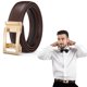 thumbnail image 1 of Cinturones de hombre Lisbinx de cuero con hebillas doradas - Cierre automático para vestir de forma informal o formal., 1 of 7