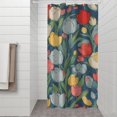 thumbnail image 2 of Pioneer Flower Floral Print Pattern Shower Curtain 36"x72" ,Bathroom Decorative Shower Curtains Set with 12 Hooks,Modern Waterproof Washable Shower Curtain, 2 of 6