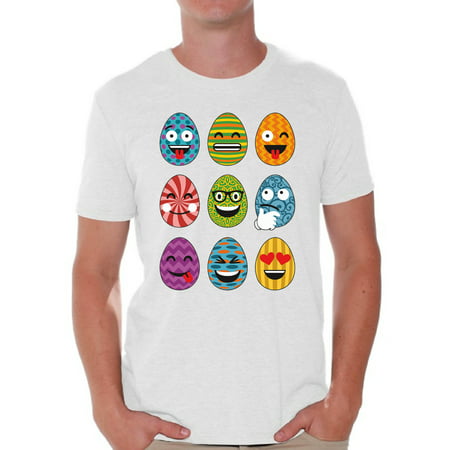 Awkward Styles Easter Eggs Emoji Tshirt Easter T Shirt Men Easter Shirts Funny Easter Gifts for Him Easter Egg Hunt Tshirt Easter Outfit Easter Holiday Tshirt Easter Egg Shirt Easter Party (Best Holiday Gifts For Him)