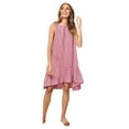 thumbnail image 2 of Vestidos largos Fnochy para mujer, vestido de verano en liquidación, moda, cuello redondo, sin mangas, lunares, suelto, vestido con volantes grandes, 2 of 7