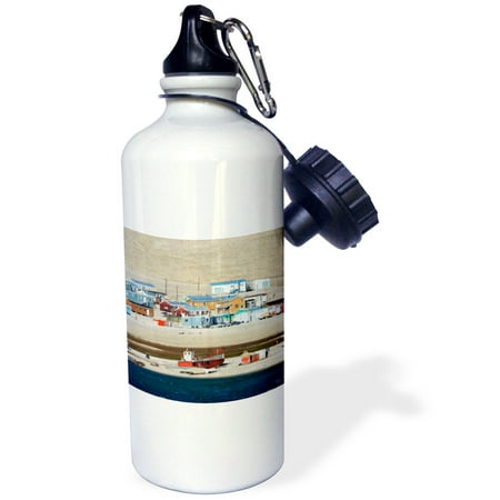 3dRose Inuit community of Resolute Bay. Cornwallis Island. Parry Channel at the Lancaster Sound. Canada, Sports Water Bottle,