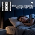 thumbnail image 4 of White Black Wooden Wall Clock Silent Non Ticking, Modern Gradient Vertical Stripes Geometric Square Wall Clocks Battery Operated, Decor Clock for Home Office, Living Room, Kitchen, 12 Inch, 4 of 9
